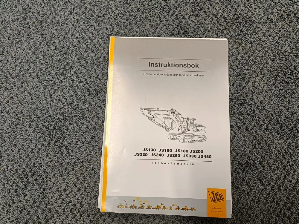 JCB JS130, JS150LC / Ohjekirja/käsikirja