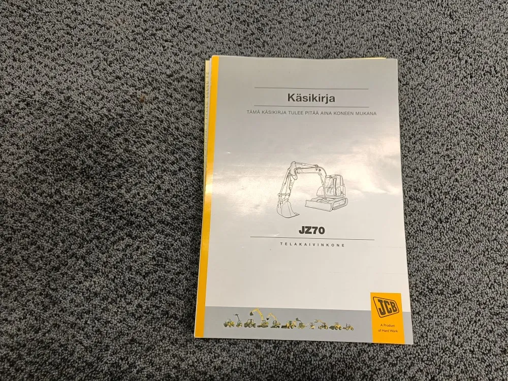 JCB JZ70 / Käsikirja/ohjekirja