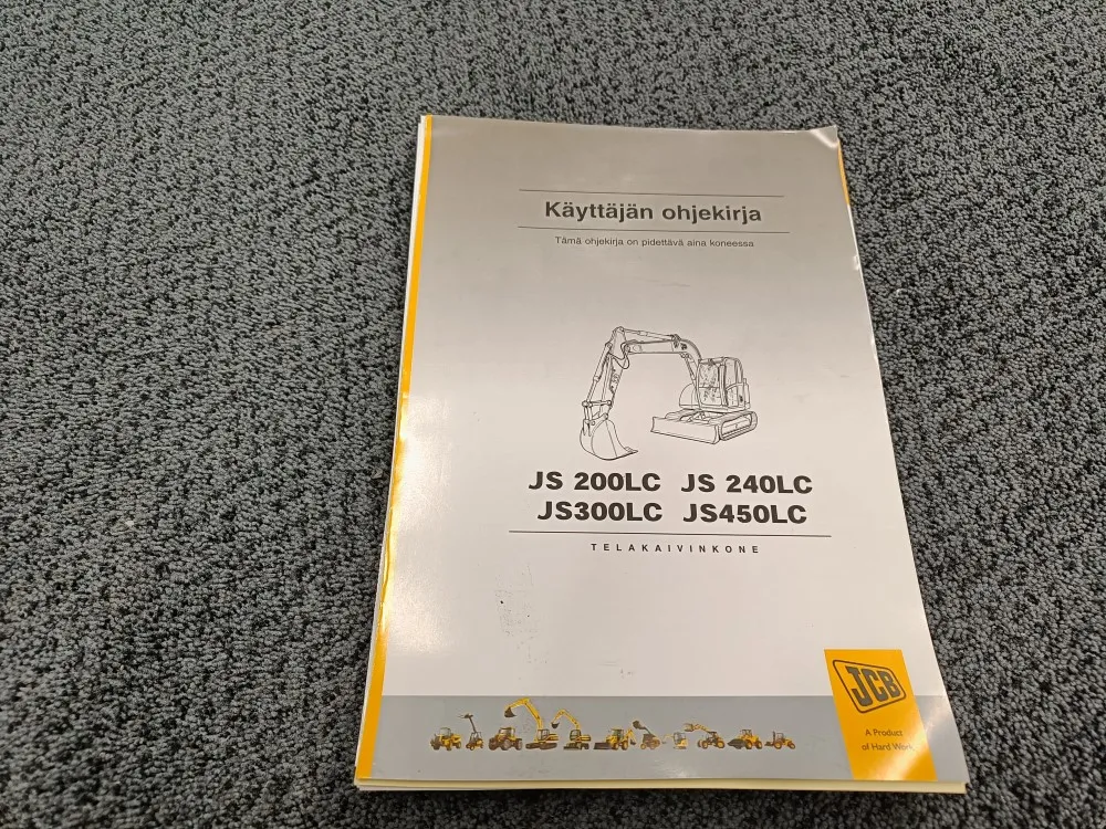 JCB JS200LC, JS240LC, JS300LC, JS450LC / Ohjekirja