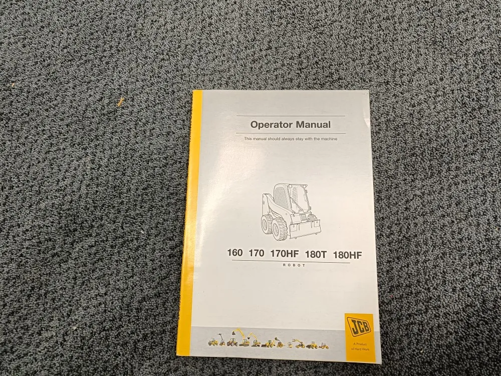 JCB 160, 170, 170HF, 180T, 180HF / Ohjekirja