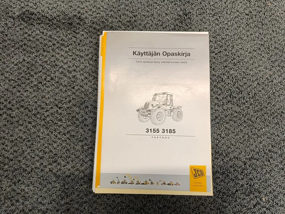 JCB 3155, 3185 / Opaskirja / ohjekirja