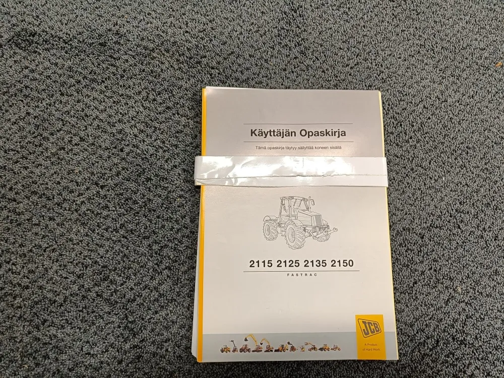 JCB 2115, 2125, 2135, 2150 / Opaskirja / ohjekirja
