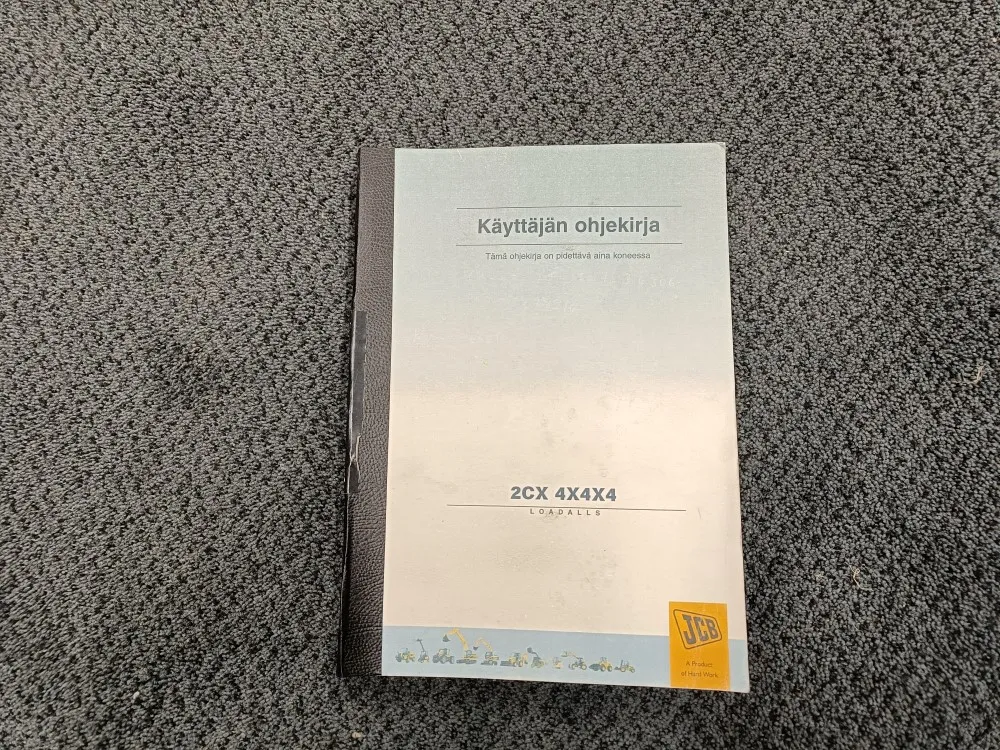 JCB 2CX 4X4X4 / Ohjekirja Suomi/Englanti