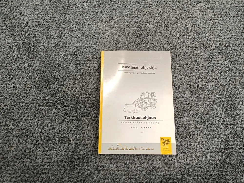 JCB tarkkuusohjaus / Kaivurikuormain ohjekirja