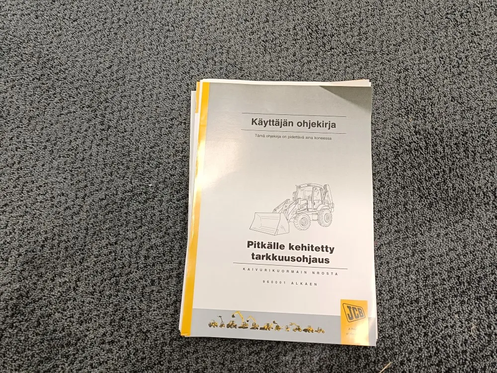 JCB Pitkälle kehittynyt tarkkuusohjaus / Kaivurikuormain ohjekirja