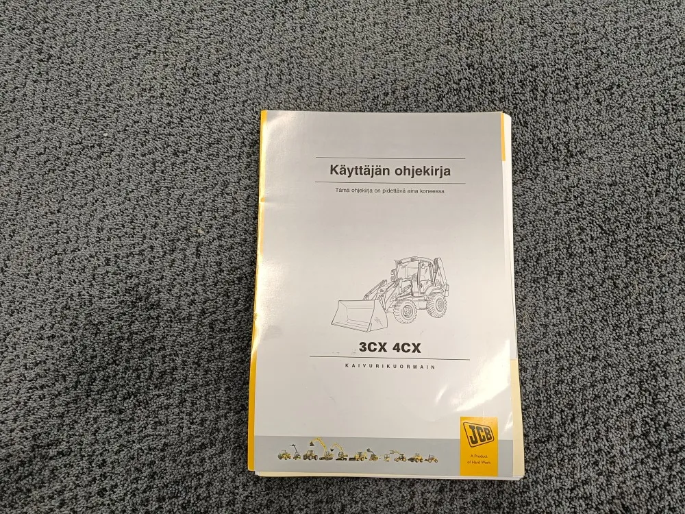 JCB 3CX, 4CX / Kaivurikuormain ohjekirja