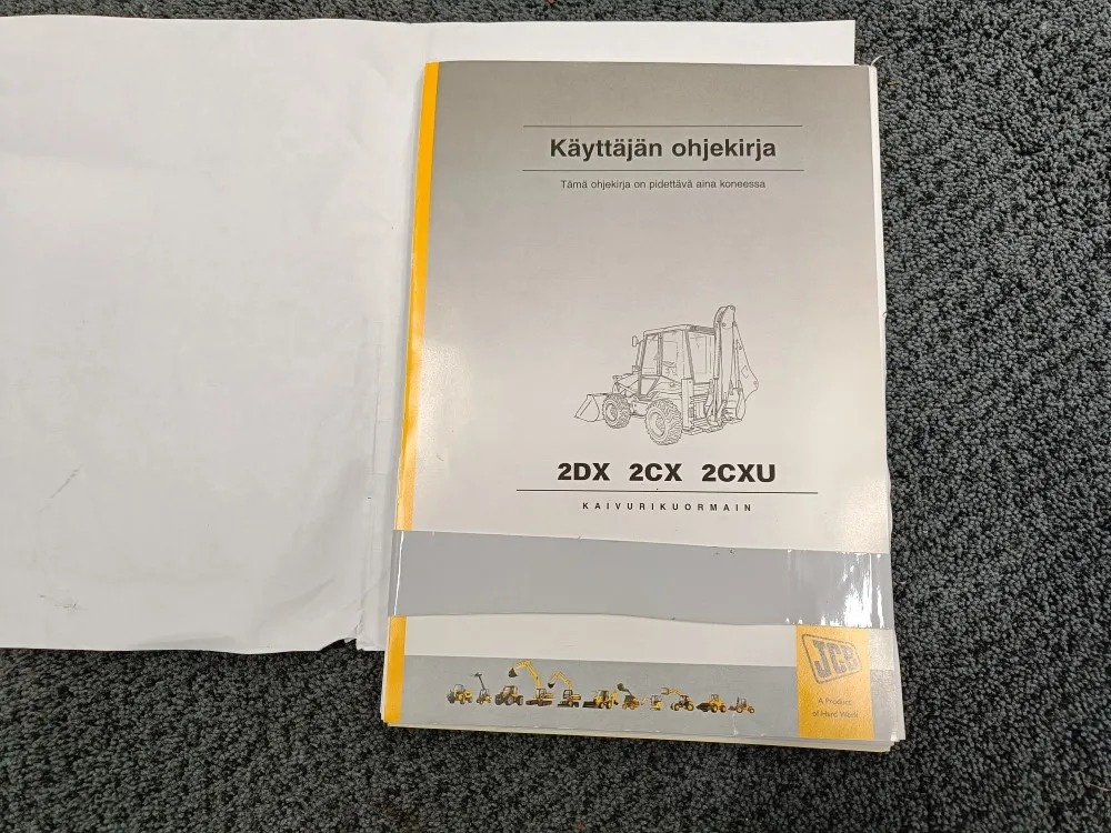 JCB 2DX, 2CX, 2CXU / Kaivurikuormain ohjekirja