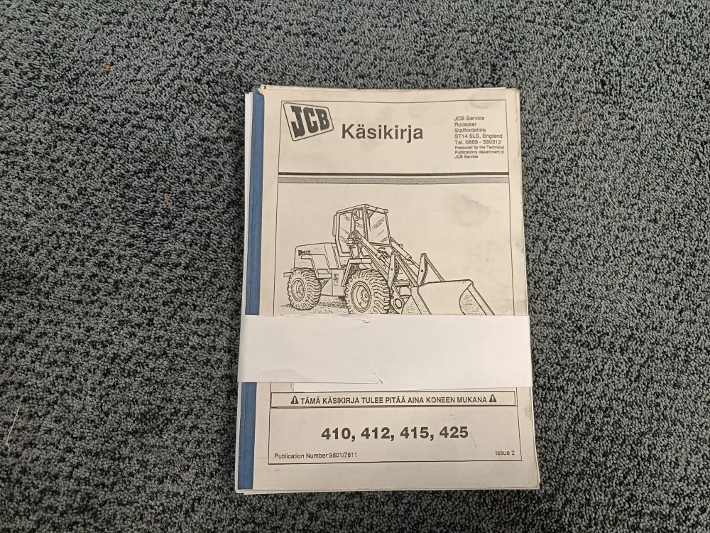 JCB 410, 412, 415, 425 / Käsikirja/ohjekirja
