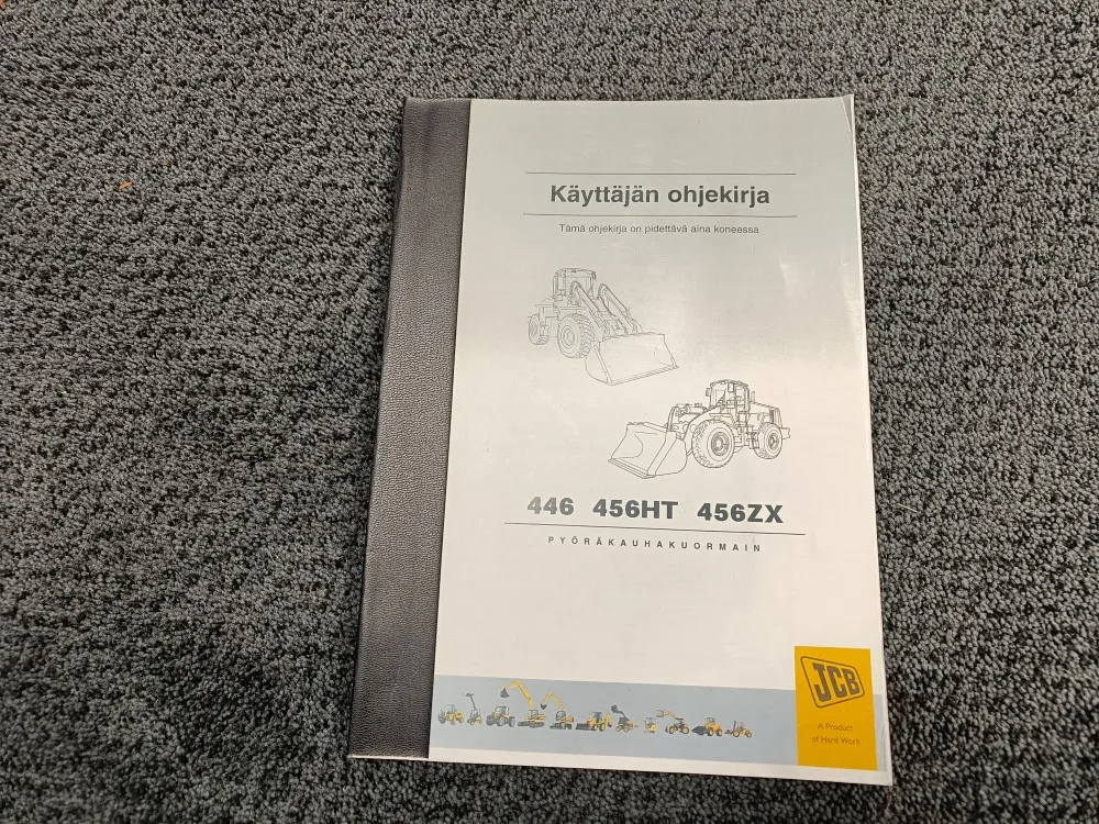 JCB 446, 456HT, 456ZX / Ohjekirja