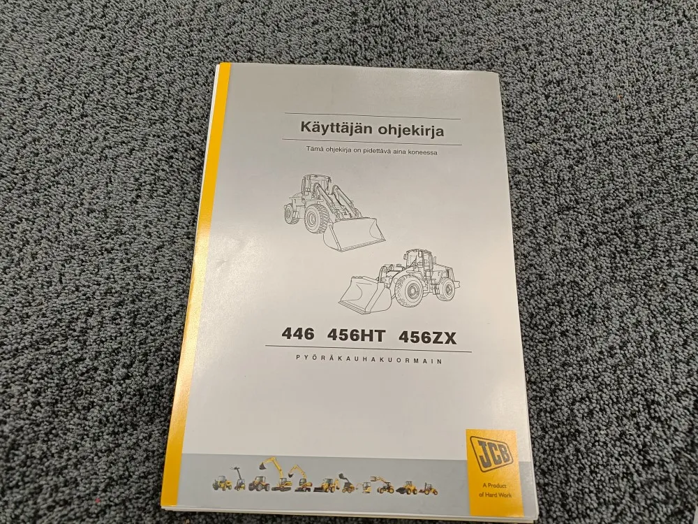 JCB 446, 456HT, 456ZX / Ohjekirja