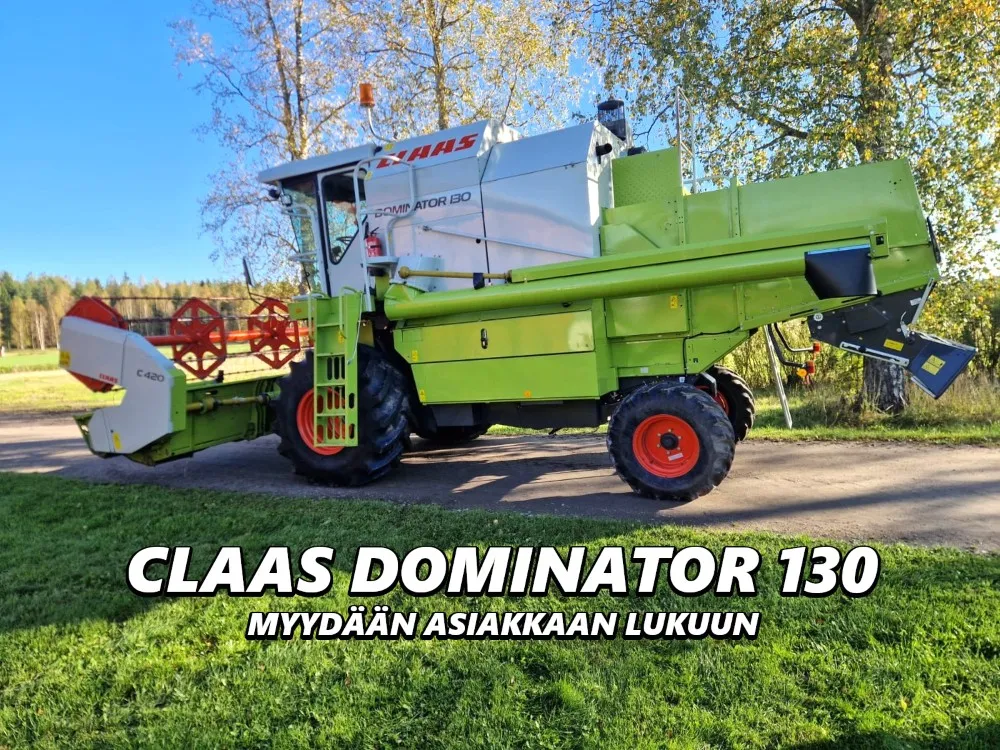 Claas Dominator 130 leikkuupuimuri / Työleveys 420cm - 1620h - Siisti kone!