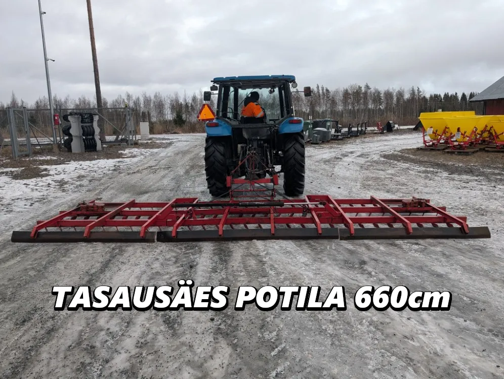 Potila 660cm tasausäes / Asiakkaan lukuun - Katso video!