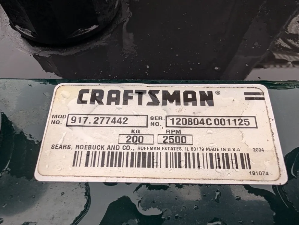 Craftsman LT1000 ruohonleikkuri / 21hv - päältäajatteva - Katso video!