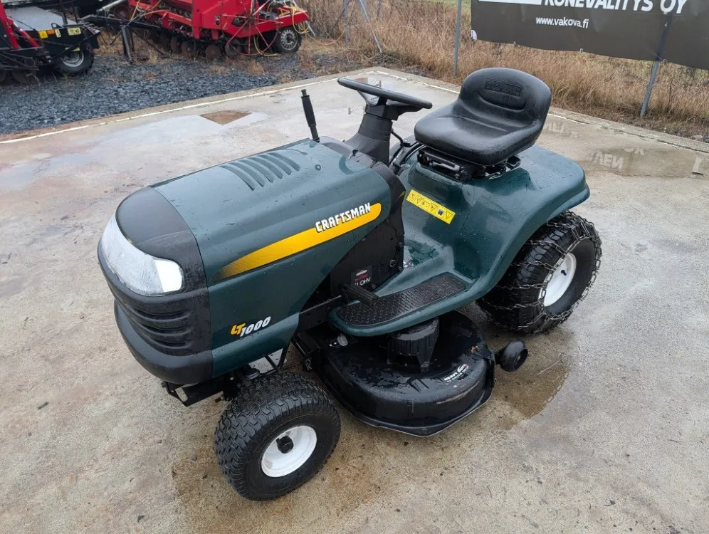 Craftsman LT1000 ruohonleikkuri / 21hv - päältäajatteva - Katso video!