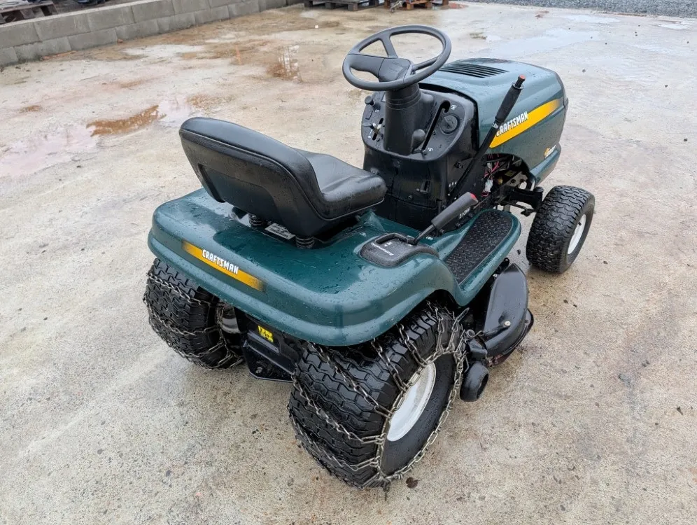 Craftsman LT1000 ruohonleikkuri / 21hv - päältäajatteva - Katso video!