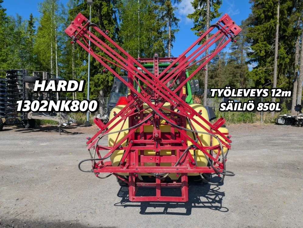 Hardi 1302NK800 kasvinsuojeluruisku / työleveys 12m, säiliö 850L, katsastettu 22.5.