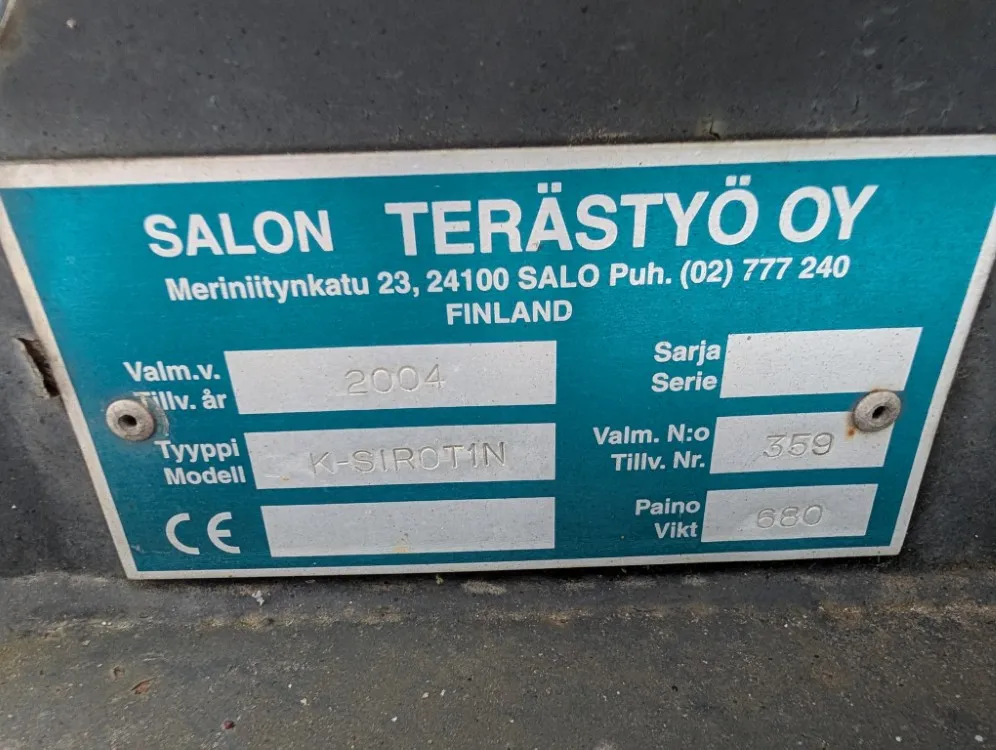 Hiekoituskauha 250cm / Volvo kiinnike - Katso video!