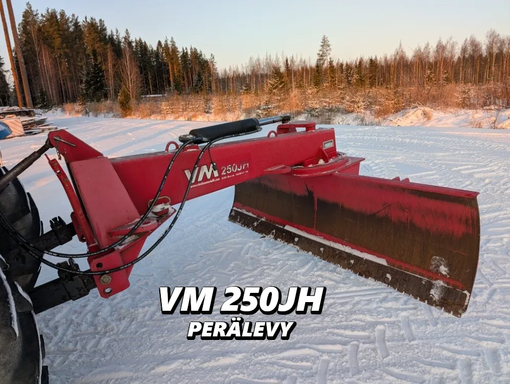 VM 250JH perälevy - Siisti / Hydraulisesti kääntyvä - Katso video!