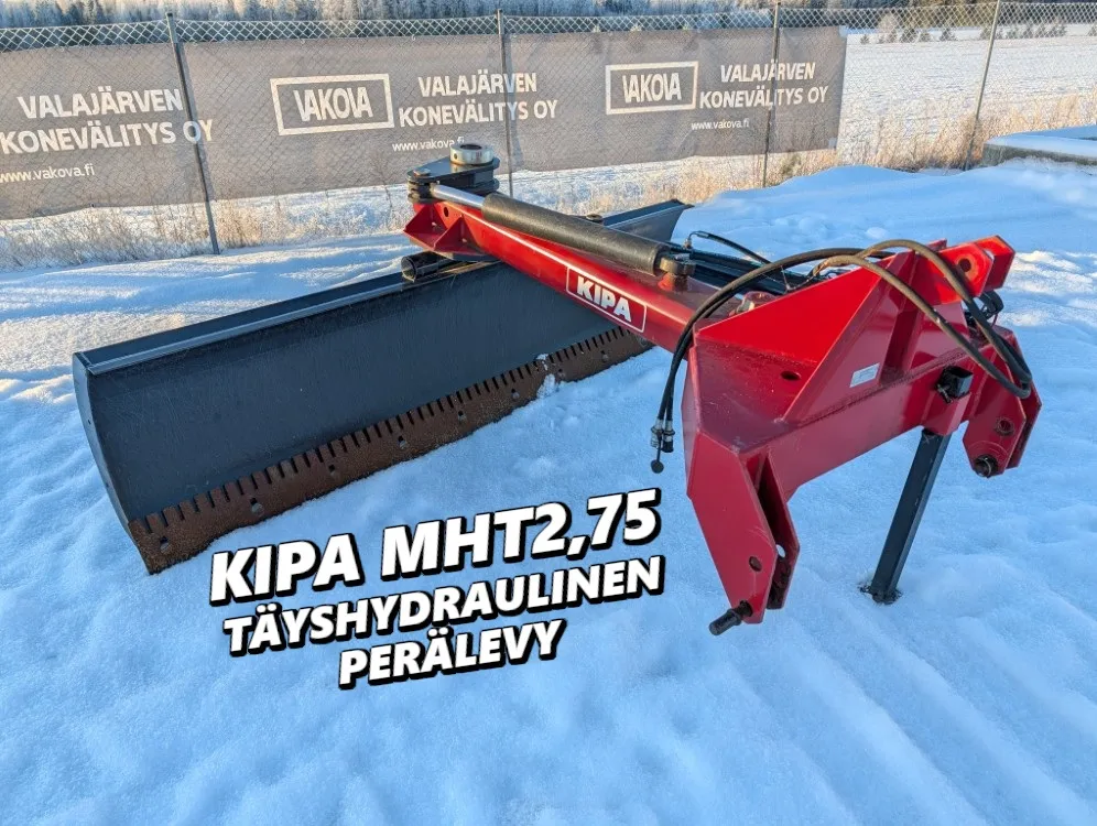 Kipa MHX 275cm perälevy / Täyshydraulinen- siisti - Katso video!