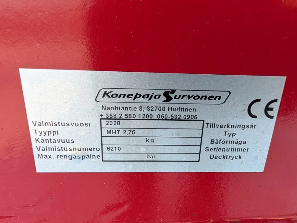 Kipa MHX 275cm perälevy / Täyshydraulinen- siisti - Katso video!