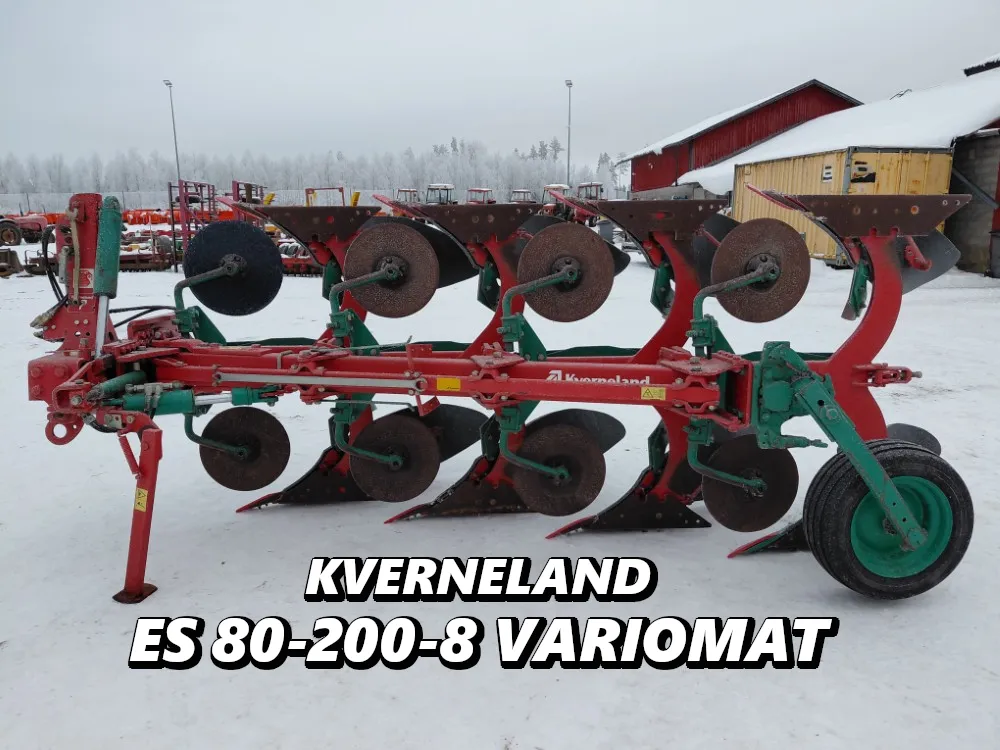Kverneland ES 80-200-8 kääntöaura / 4-siipinen paluuaura - Katso video!