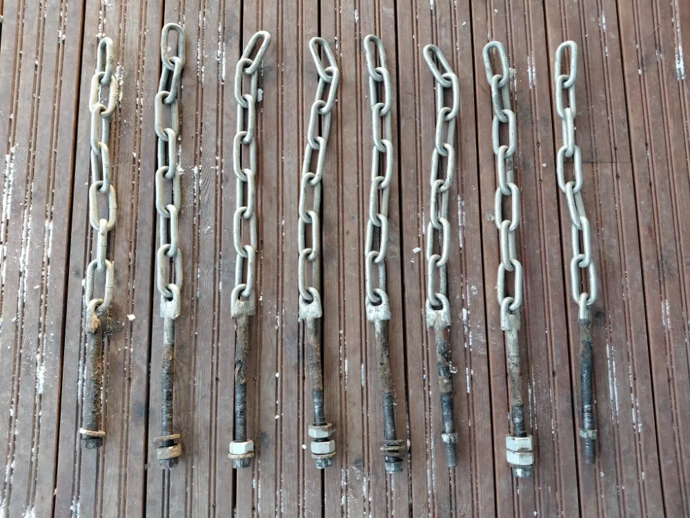 Paripyörien kiinnitysketjut 8 kpl / Pituus 650 mm