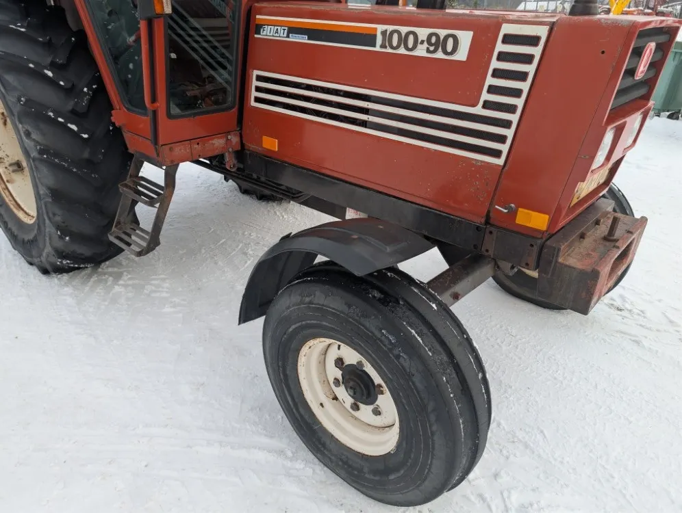 Fiat 100-90 Fiatagri traktori - takaveto / Juuri kattavasti huollettu - Katso video!