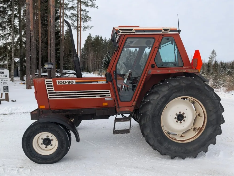 Fiat 100-90 Fiatagri traktori - takaveto / Juuri kattavasti huollettu - Katso video!