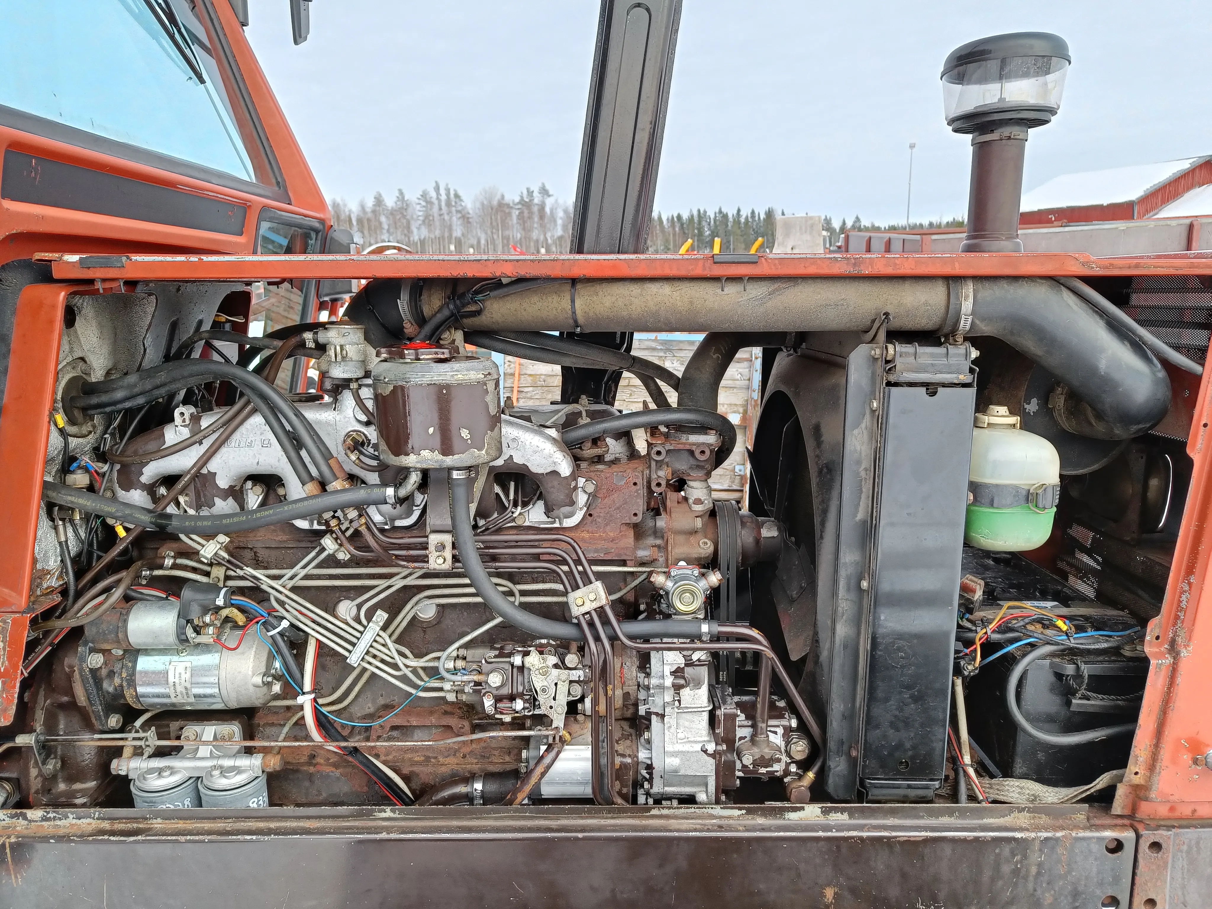 Fiat 100-90 Fiatagri traktori - takaveto / Juuri kattavasti huollettu - Katso video!