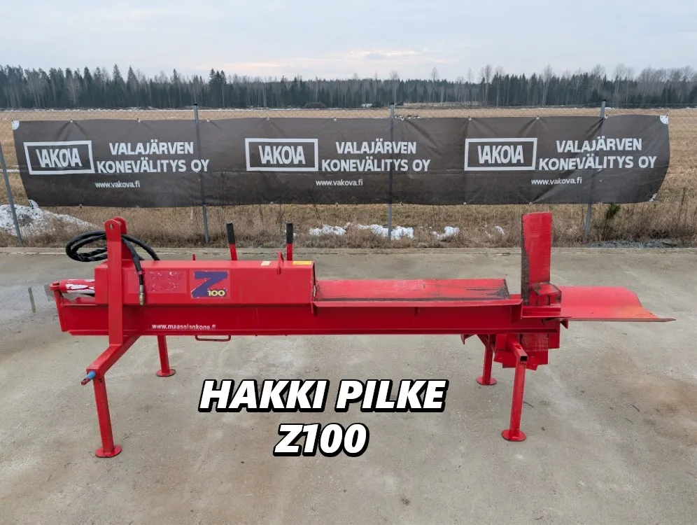 Hakki Pilke Z100 hydraulihalkaisija / Asiallinen kone - Katso video!