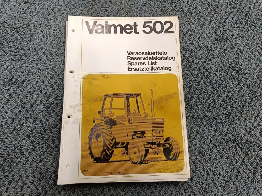 Valmet 502 varaosaluettelo /