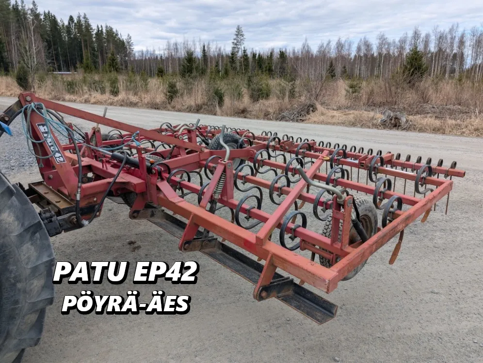 Patu EP42 pyörä-äes / Etulana ja jälkihara, katso video!