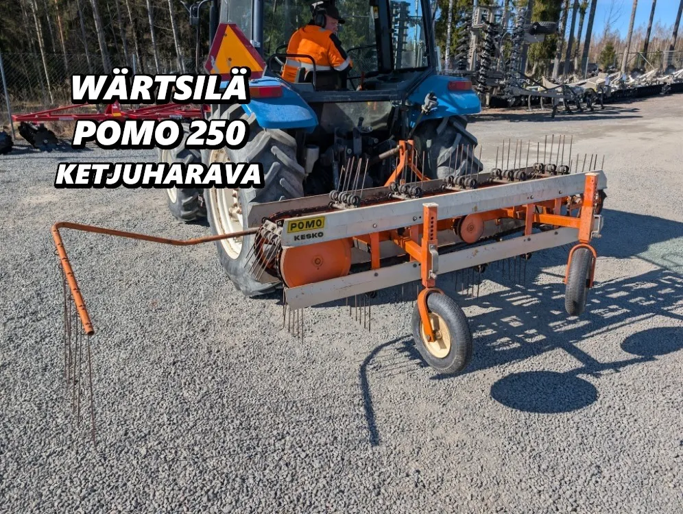 Wärtsilä Pomo ketjuharava 250cm / Katso video!