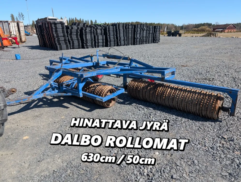 Dalbo Rollomat jyrät, 630cm / Kiekot 50cm, hydraulisesti taittuva, video!