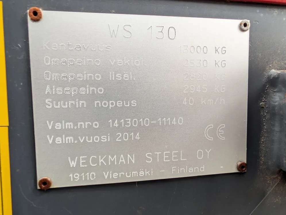 Tuhti WS130 telikippikärry / 140HL, 13.000kg - UPEA - Katso video!