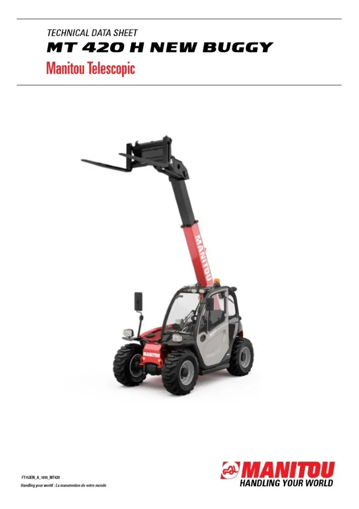 Manitou 420H kurottaja / Hienokuntoinen vähän ajettu kone