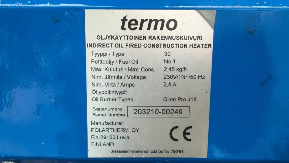 Talhu Termo 30 rakennuslämmitin /