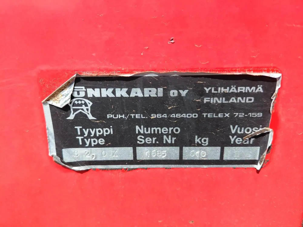 Simulta Junkkari 200 cm kiekkovantailla / Jyräpyörillä ja HS-laitteella