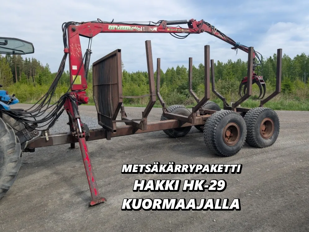 Metsäkärrypaketti Hakki HK-29 / Telikärryllä, katso video!