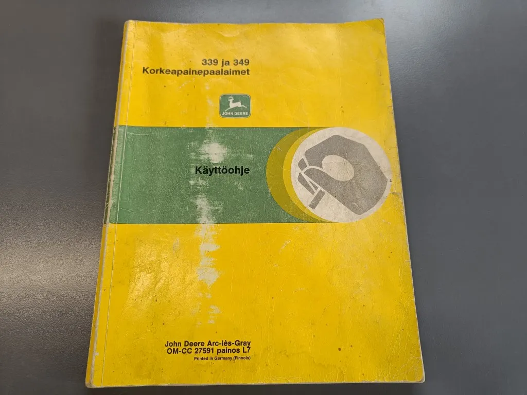 John Deere 339 ja 349 / Paalaimen käyttöohjekirja