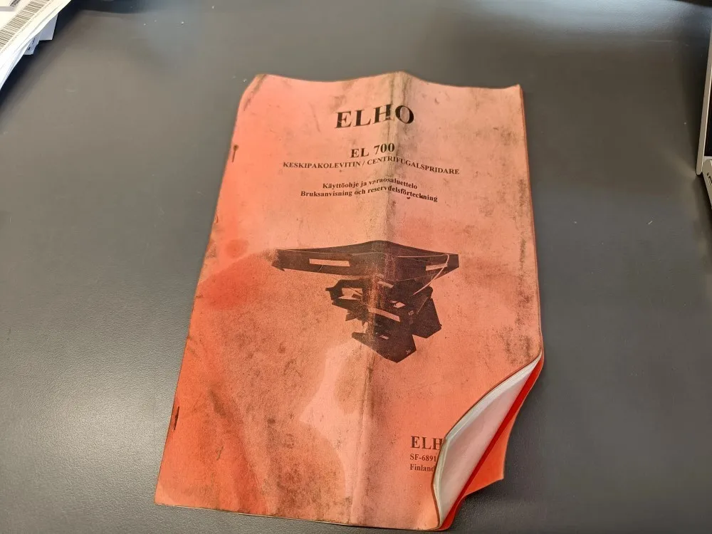 Elho EL 700 pintalevitin / Käyttöohje ja varaosaluettelo