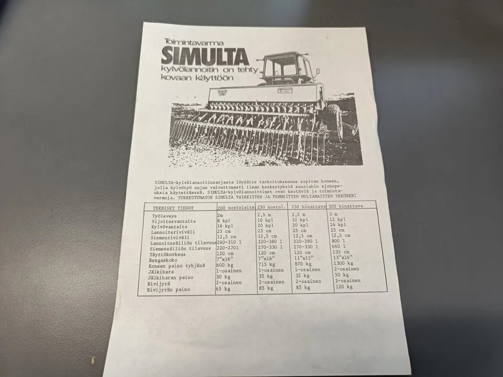 Myyntiesite Simulta ja JF /