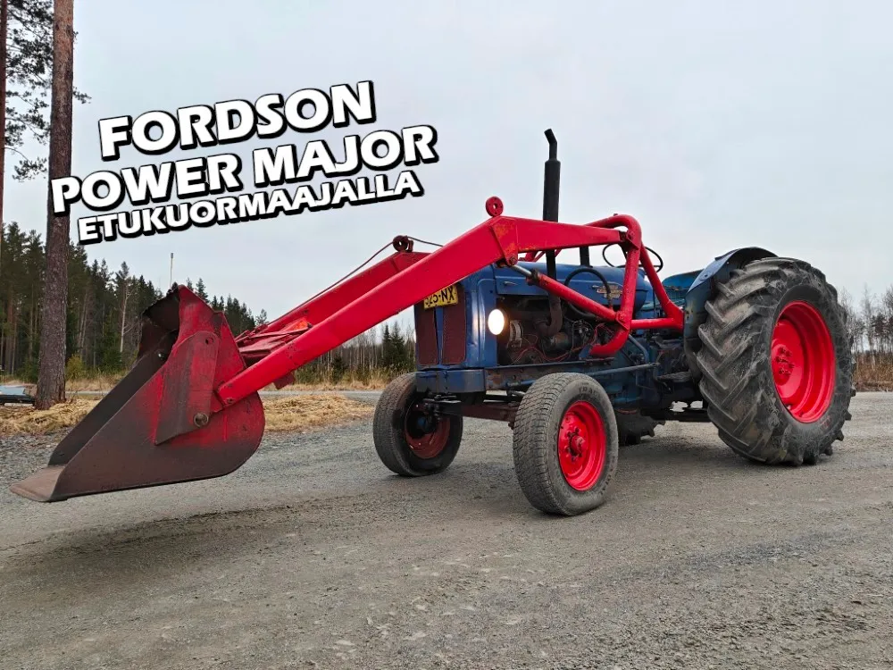 Fordson Power Major etukuormaajalla / Katso video!