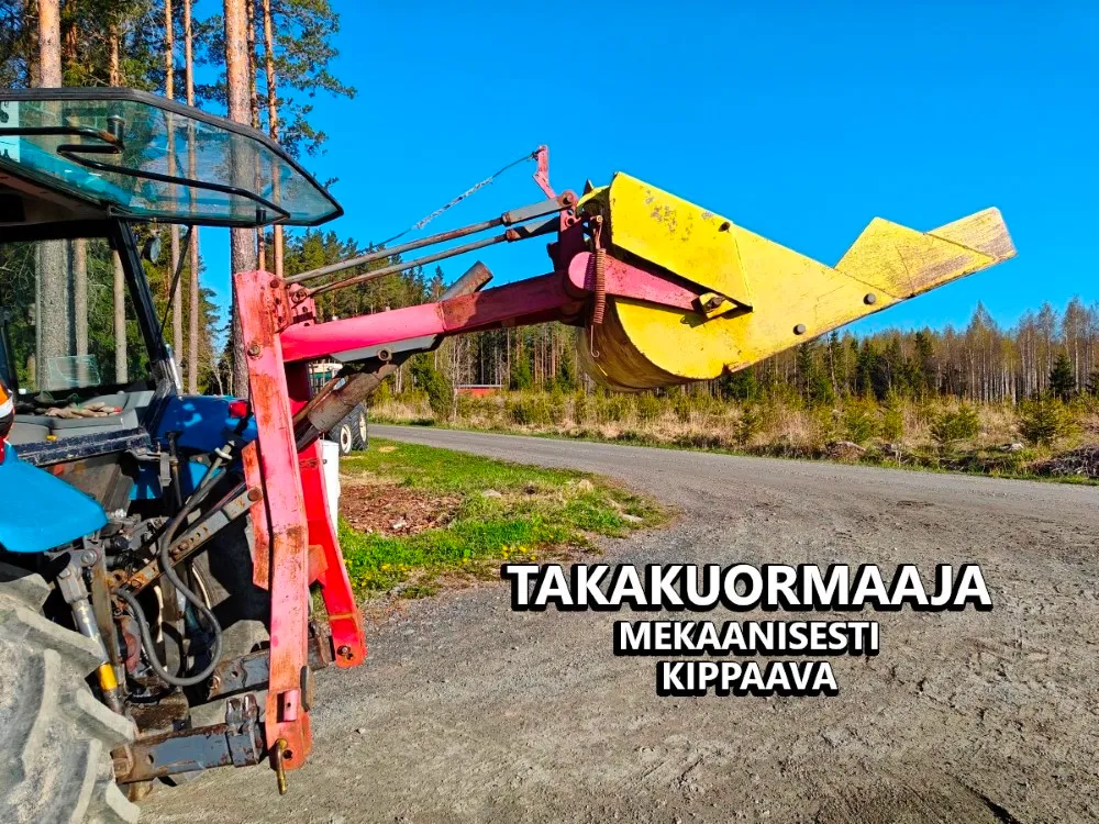 Takakuormaaja hydraulinen sorakauhalla / Katso video!