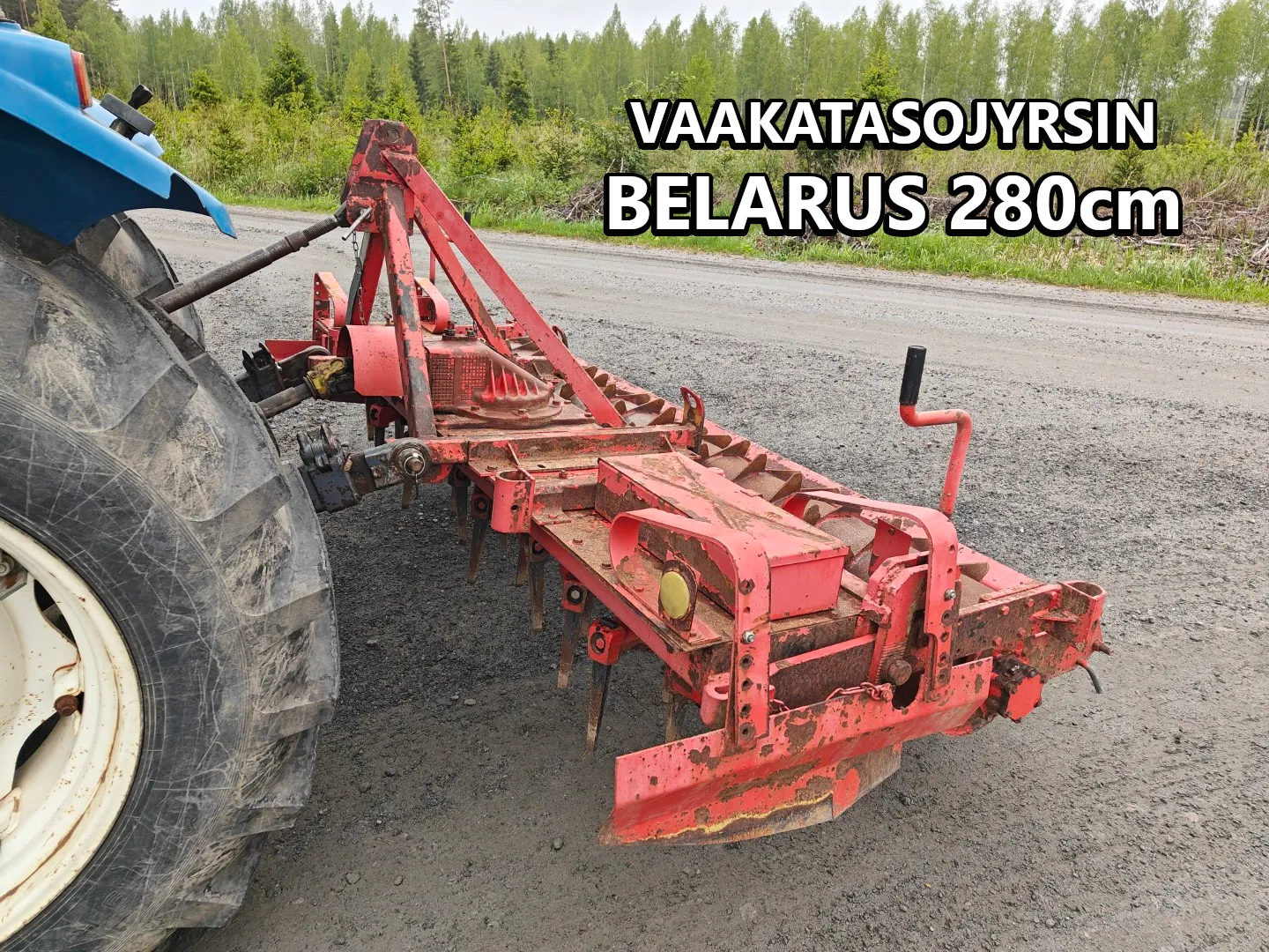 Belarus 280cm vaakatasojyrsin / haineväpakkerilla, katso video!