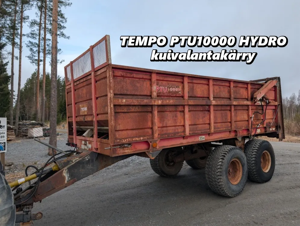 Tempo PTU10000 Hydro kuivalantakärry / Pystykelat, katso video!