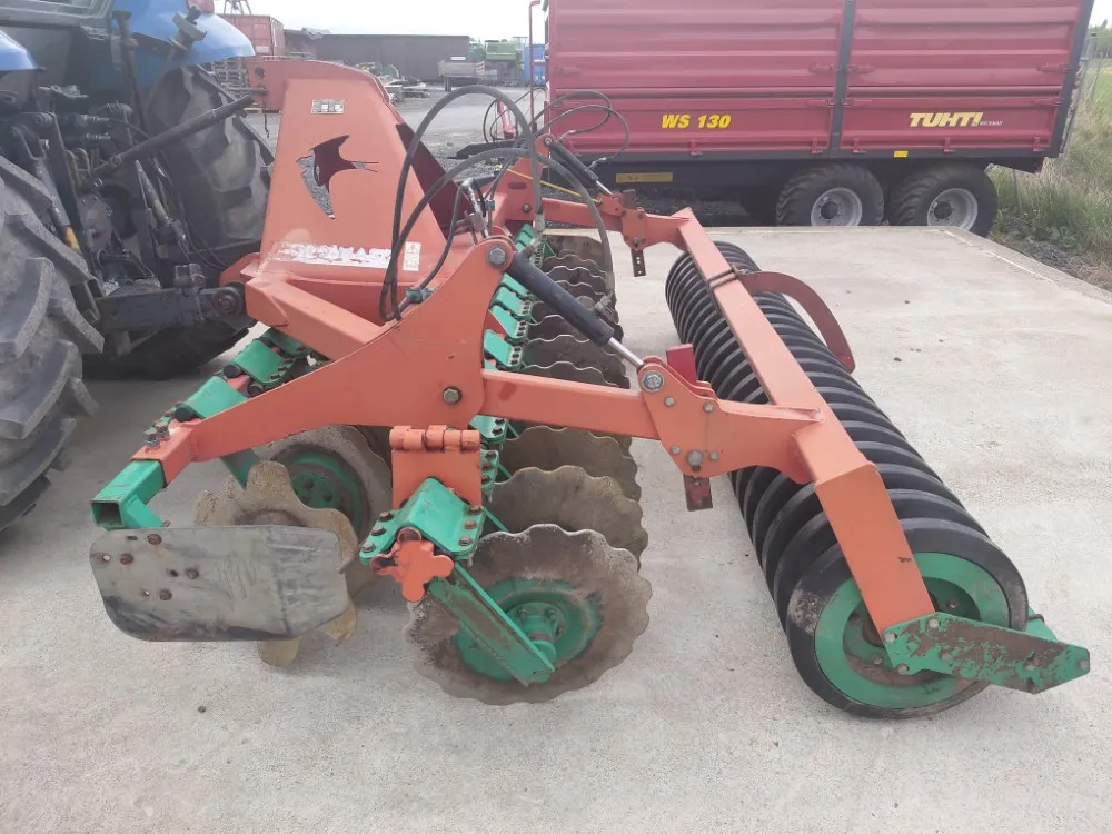 Agro Masz BT30 lautasmuokkain / hydraulisella kumipakkerilla, katso video!