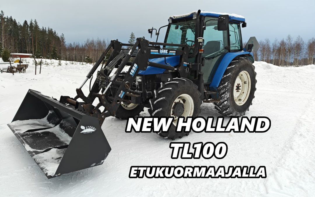 New Holland TL 100 – Etukuormaajalla – VIDEO