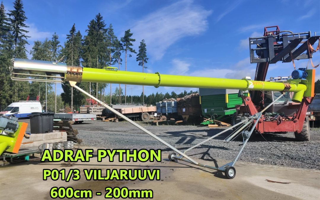 Adraf Python P01/3 viljaruuvi – 600cm – 200mm – VIDEO